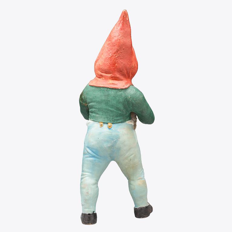 Gnome probably Germany first half/mid 20th century painted terracotta.