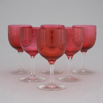 VINGLAS, märkta Grand Hotel Stockholm, 1800-talets slut.