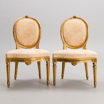 A PAIR OF GUSTAVIAN CHAIRS, late 18th century.