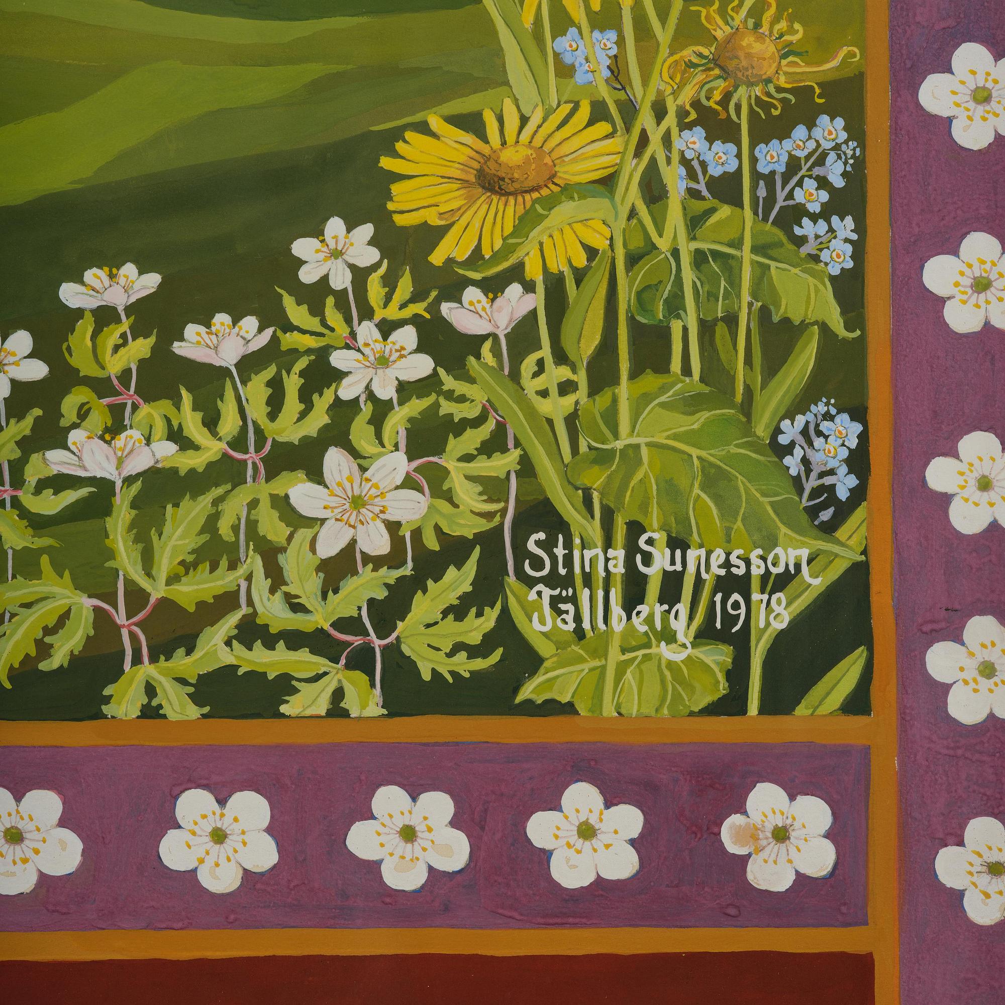 Stina Sunesson, "Jag målar våren" (I paint the spring).