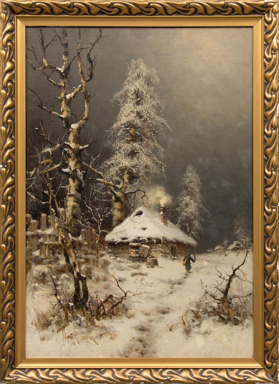 JULIUS VON KLEVER, "A Winter landscape".