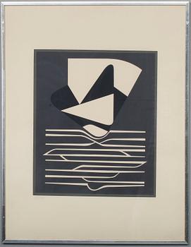 VICTOR VASARELY, serigrafi, signerad och numrerad K/46.