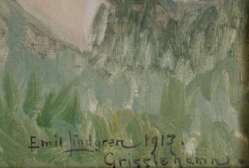 EMIL LINDGREN, olja på duk, sign o dat 17.