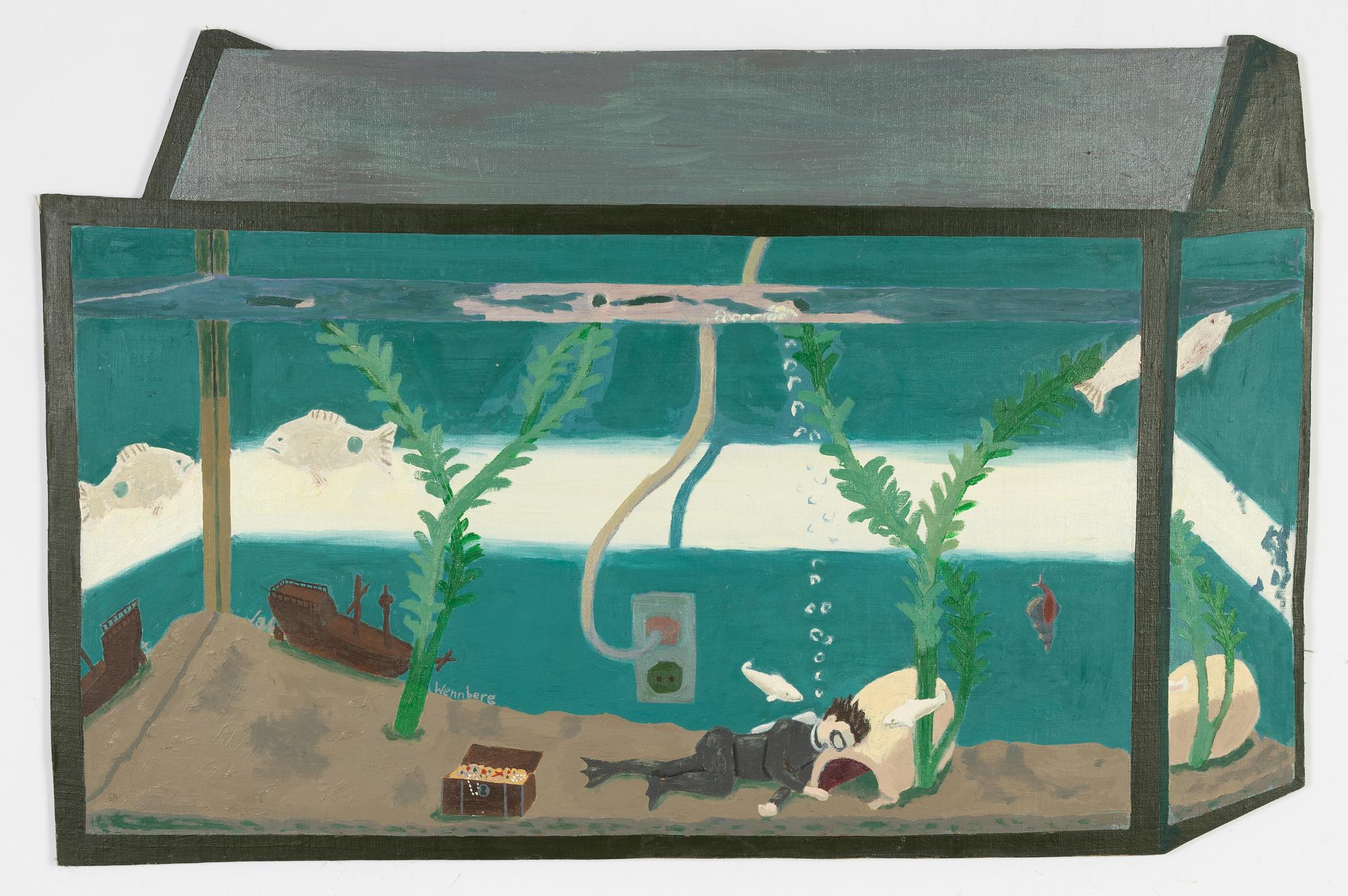 Bengt Jahnsson-Wennberg, oil on canvas/panel, signed.