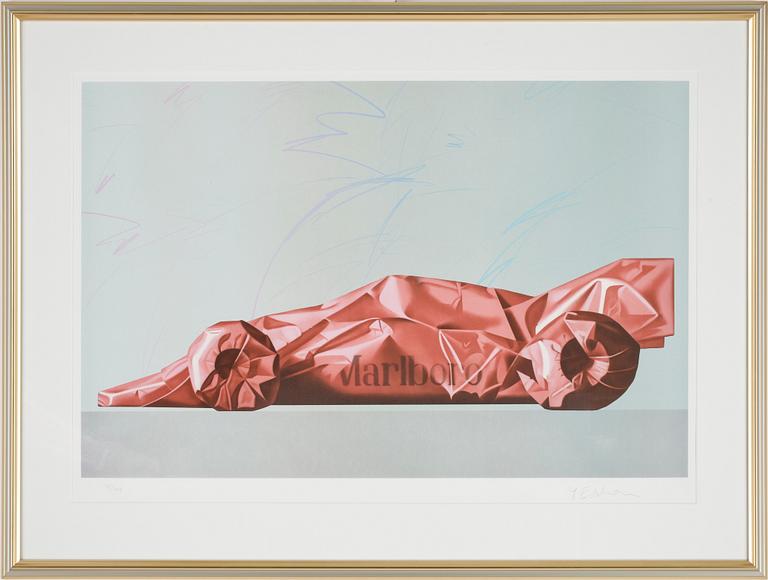 YRJÖ EDELMANN, färglitografi, sign o numr 145/199.