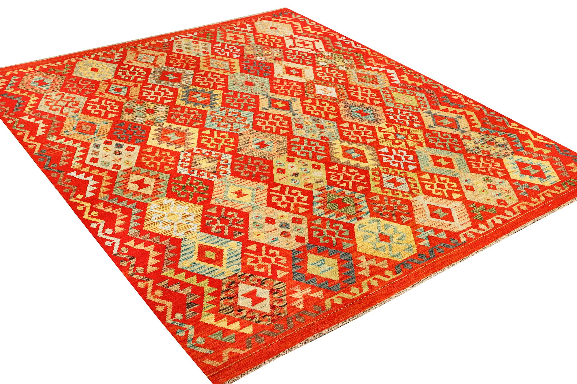 A Kilim carpet, Afghanistan, c. 298 x 251 cm.