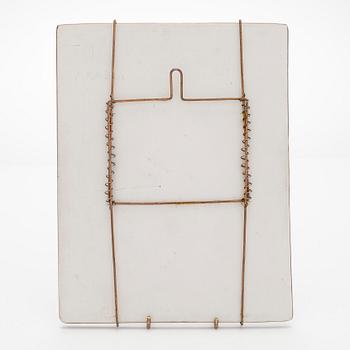 Toini Muona, a stoneware relief for Arabia, signed TM Arabia.