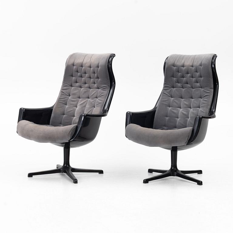 Alf Svensson, & Yngve Sandström, a pair of 'Galaxy/Form 8' armchairs, DUX, 1970s.