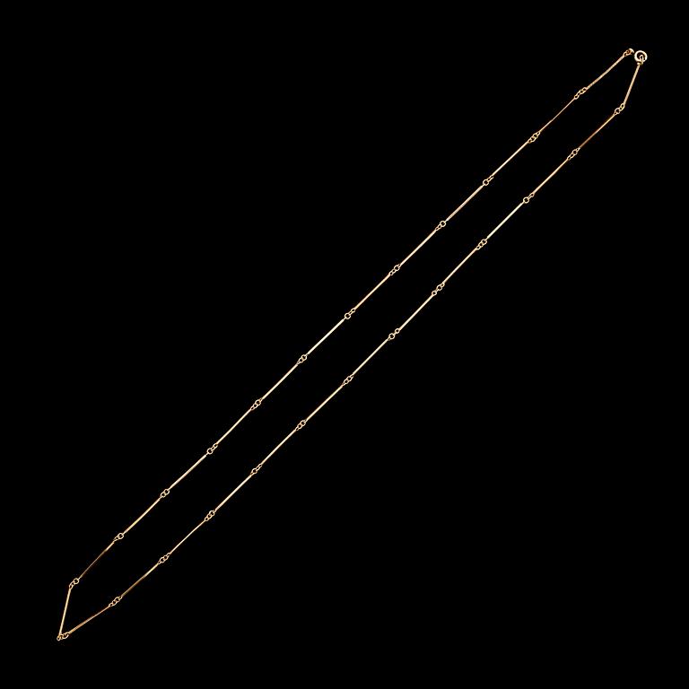 HALSKEDJA, 18 k guld, svenska stämplar, 1944. Vikt ca 6 g.