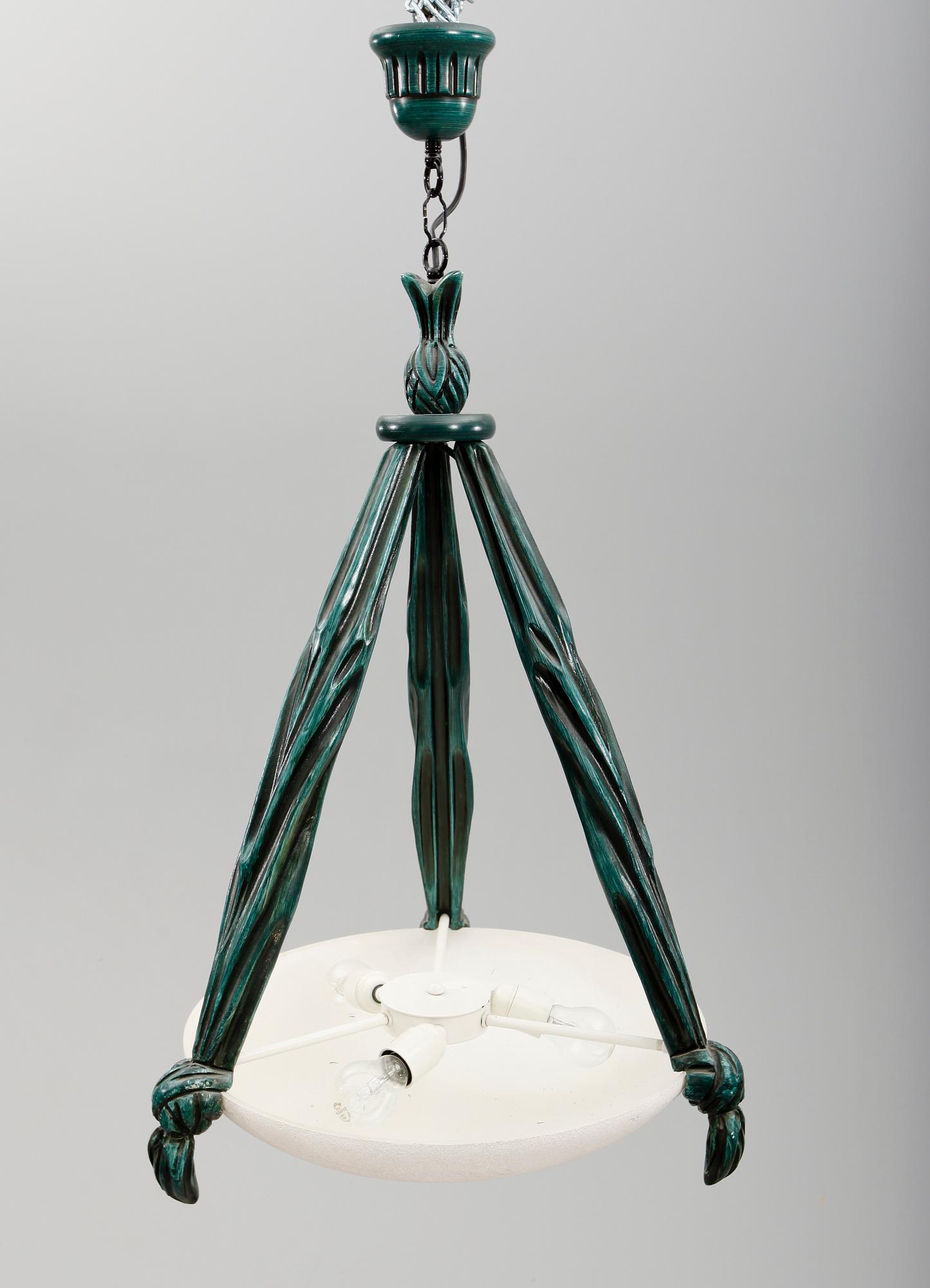 TAKLAMPA, Sergio Terzani, Murano, 1900-talets andra hälft. Höjd ca 80 cm.