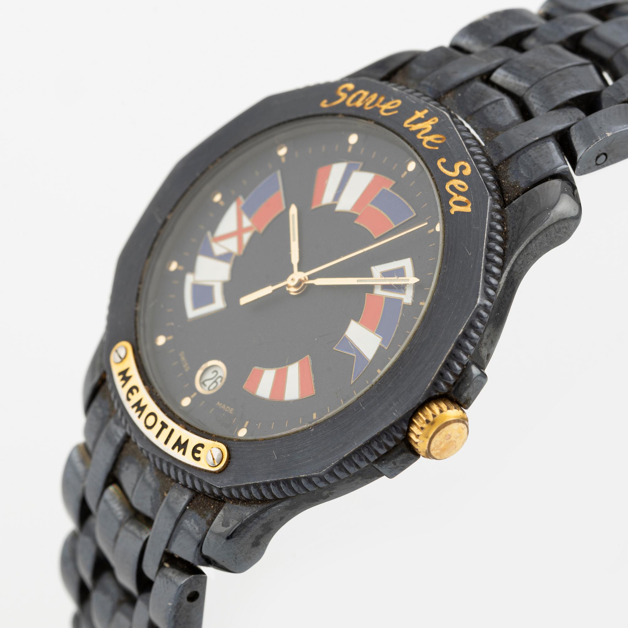 Memotime, Save the Sea, wristwatch, Corum Design, 38 mm.