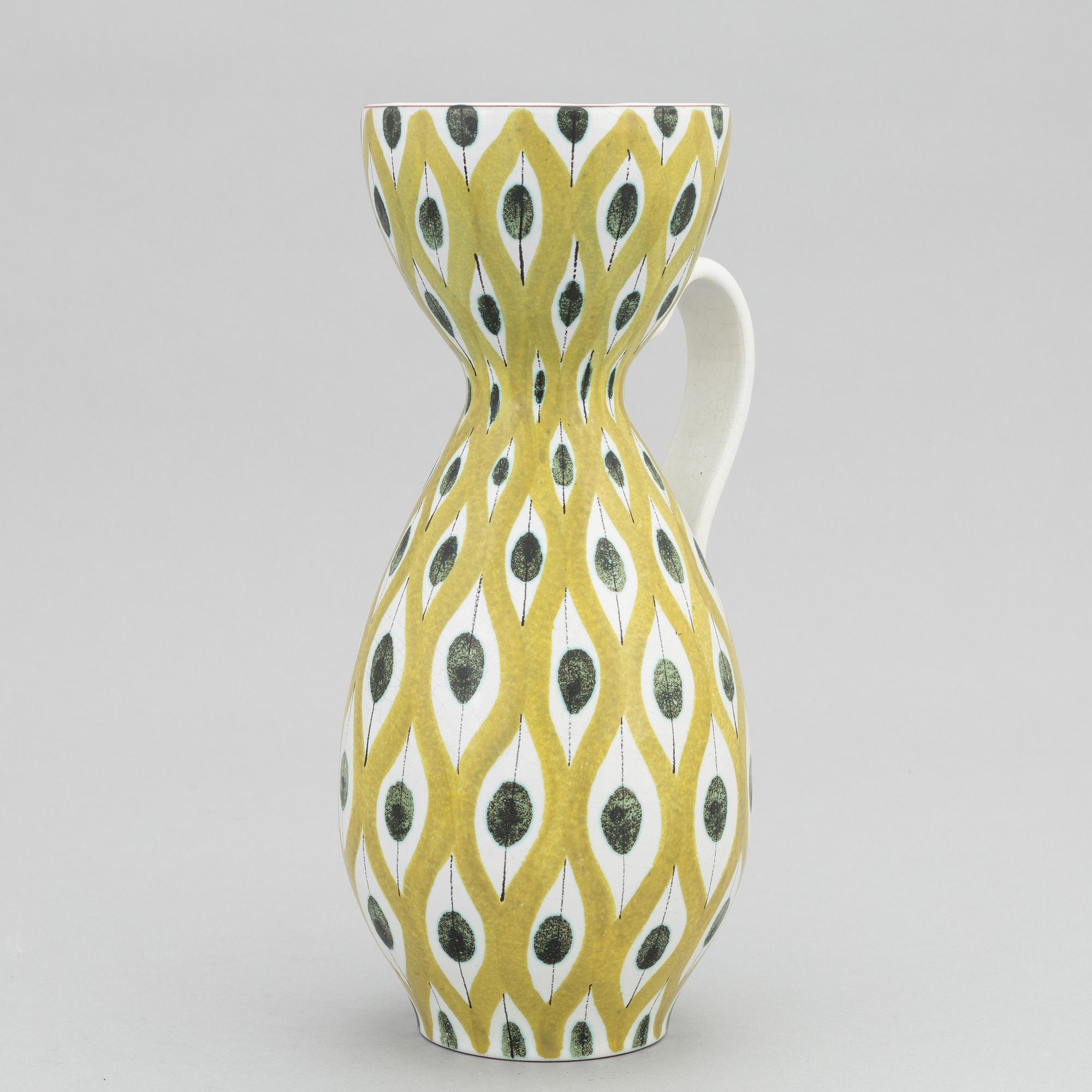 Stig Lindberg, an earthenware vase, Gustavsbergs studio.