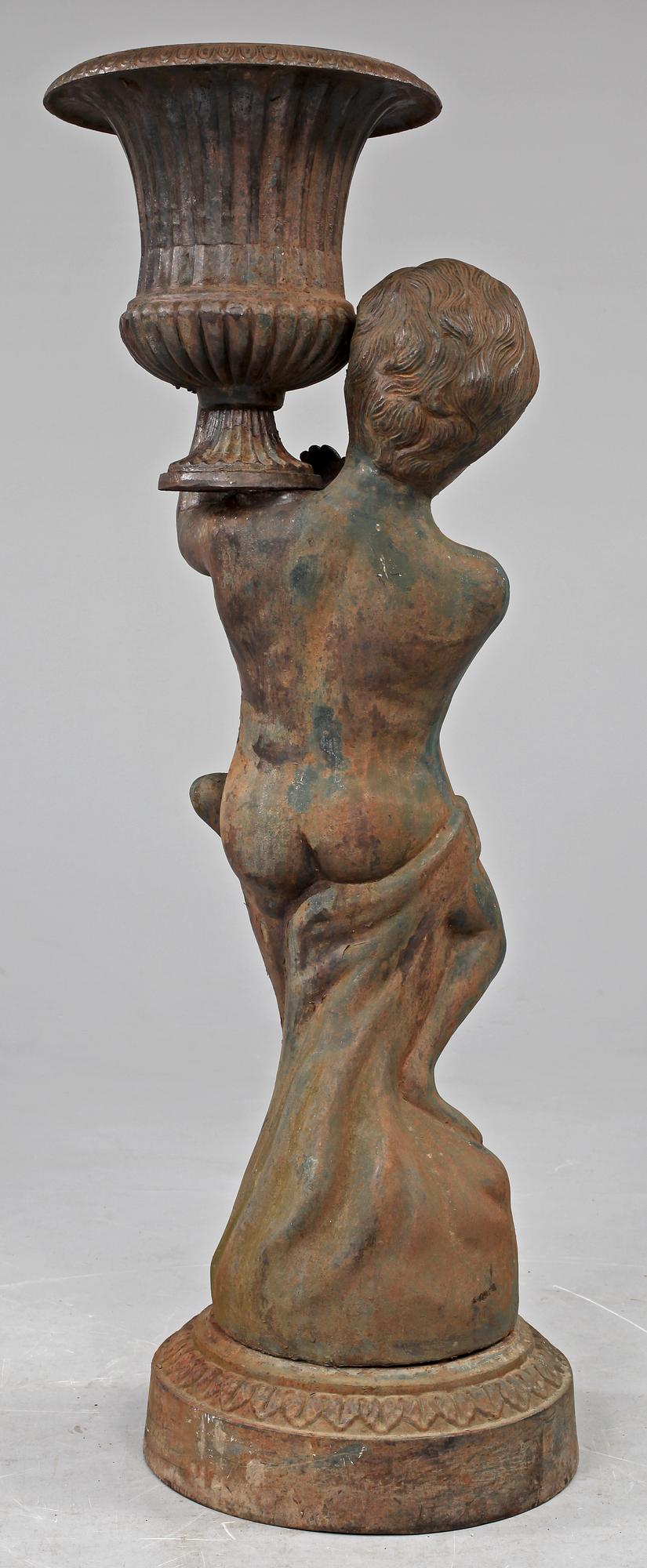 TRÄDGÅRDSSKULPTUR, gjutjärn, 1900/2000-tal.