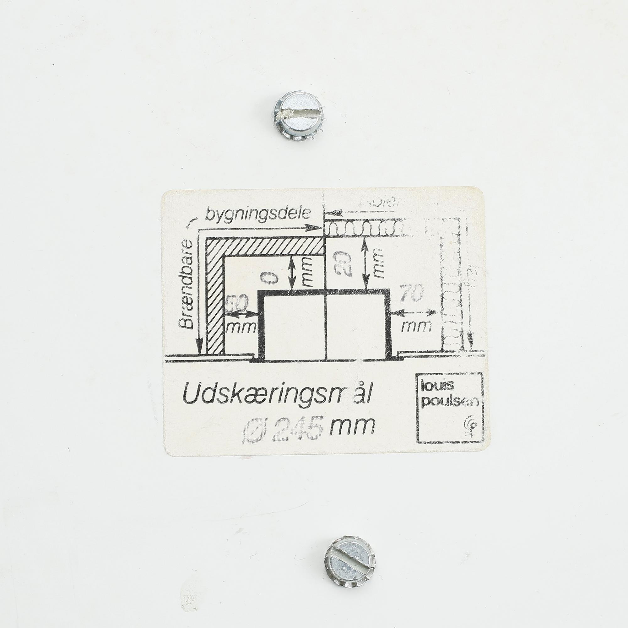 TAKPLAFOND, Arne Jacobsen for Louis Poulsen. sk. Munkegaardslampa / Munkegårdslampa.