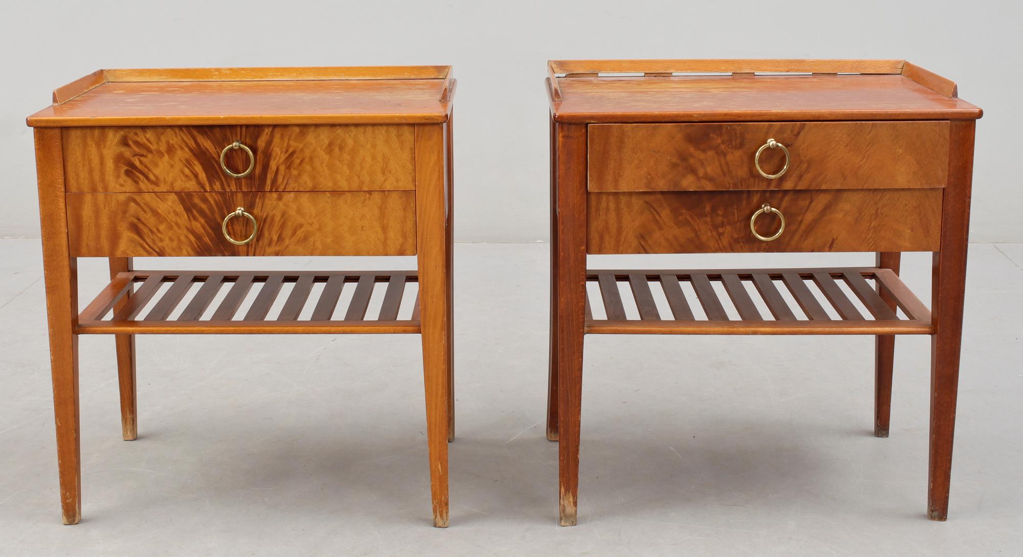 SÄNGBORD, ett par, 1950/60-tal.