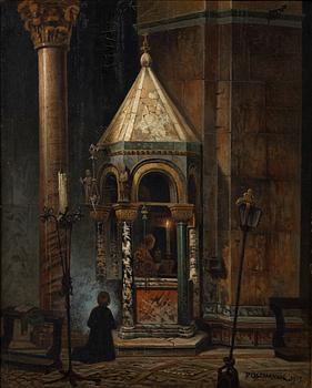 Frans Wilhelm Odelmark, Church interior.