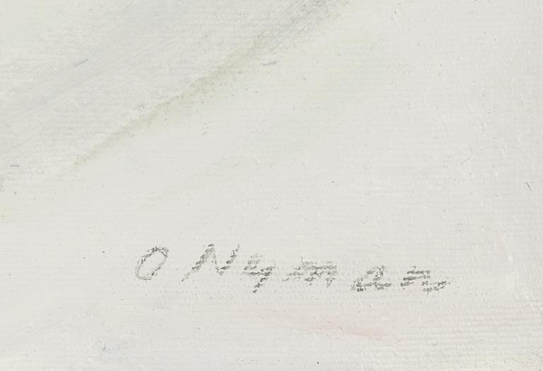 Olle Nyman, olja på duk uppklistrad på pannå, signerad.
