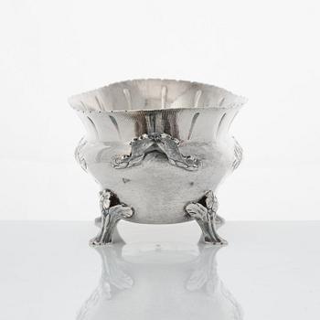 A Swedish Rococo parcel-gilt silver bowl, mark of Simson Ryberg, Stockholm 1781.