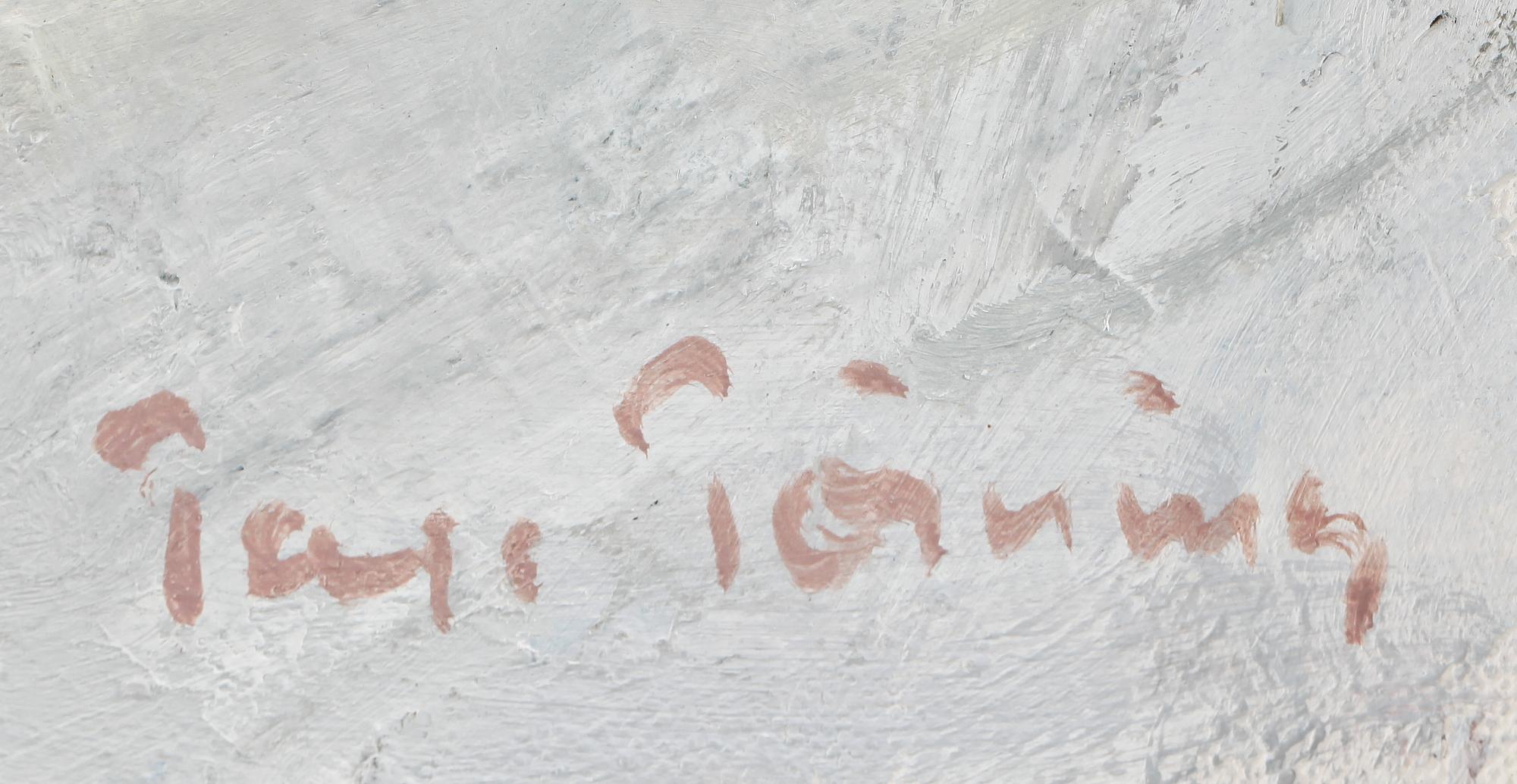 TAGE TÖRNING, olja på duk, signerad.