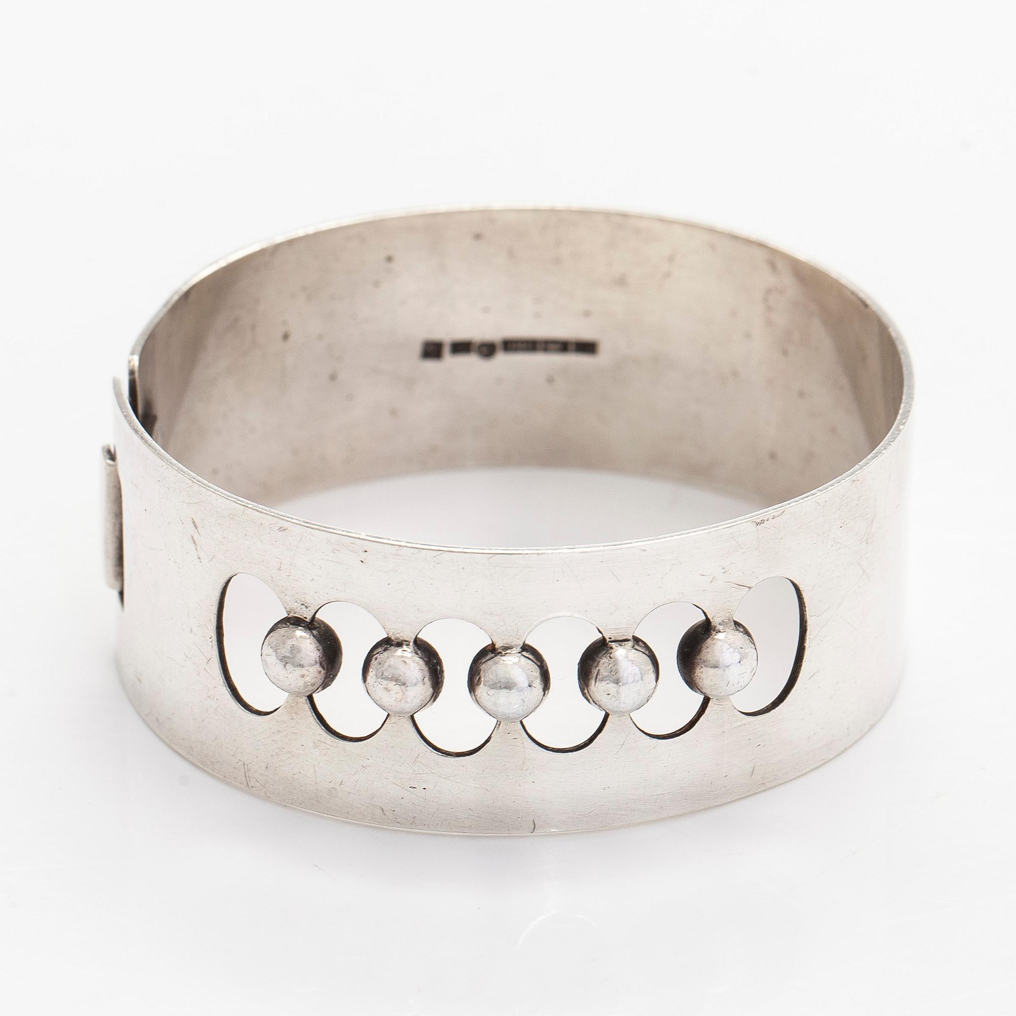 Heikki Kaksonen, a silver bracelet, Kaunis Koru, Helsinki 1962.