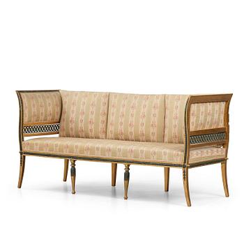 43. Bankettsoffa, Stockholmsarbete, 1700-talets slut, Sengustaviansk.