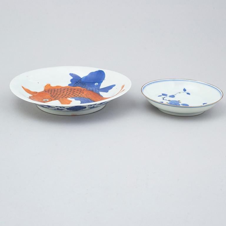 A group of five dishes, Qing dynasty and 20th Century.