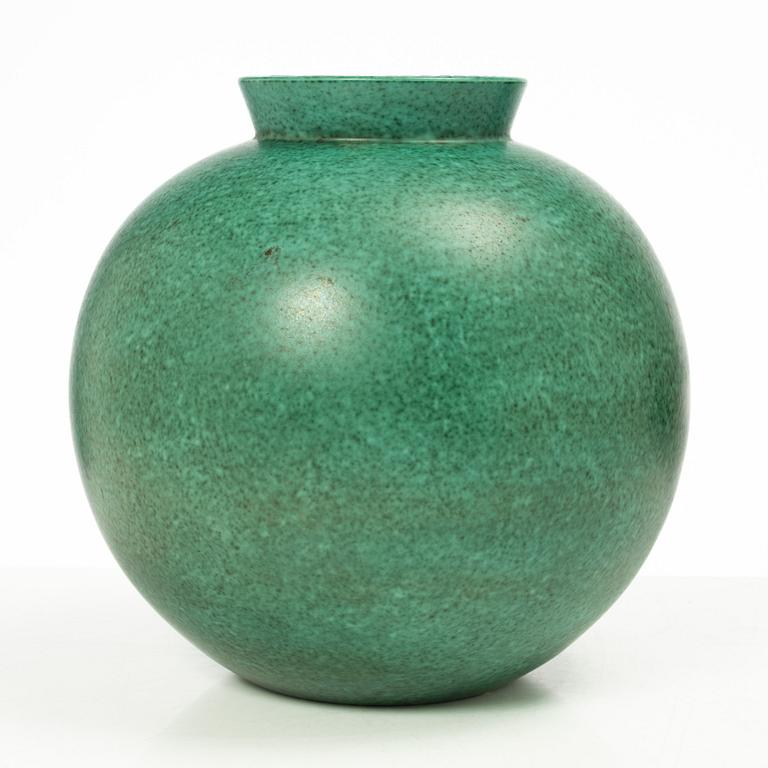 Wilhelm Kåge, a stoneware 'Argenta' vase, Gustavsberg, Sweden, 1941.