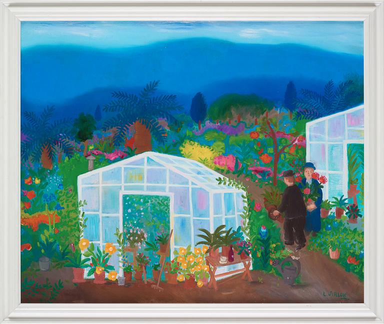 Lennart Jirlow, By the greenhouse.