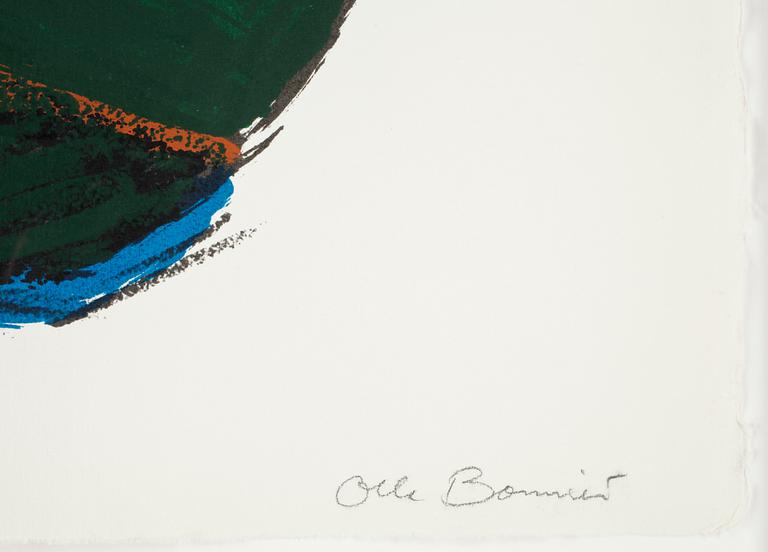 OLLE BONNIÉR, färglitografi, sign o numr 65/180.