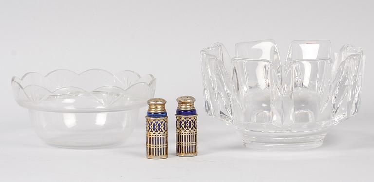 PARTI NYSILVER och GLAS, 6 delar, 1900-tal.