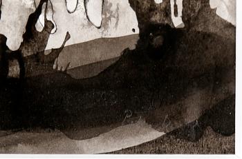 PETER DAHL, akvarell på papper, signerad.