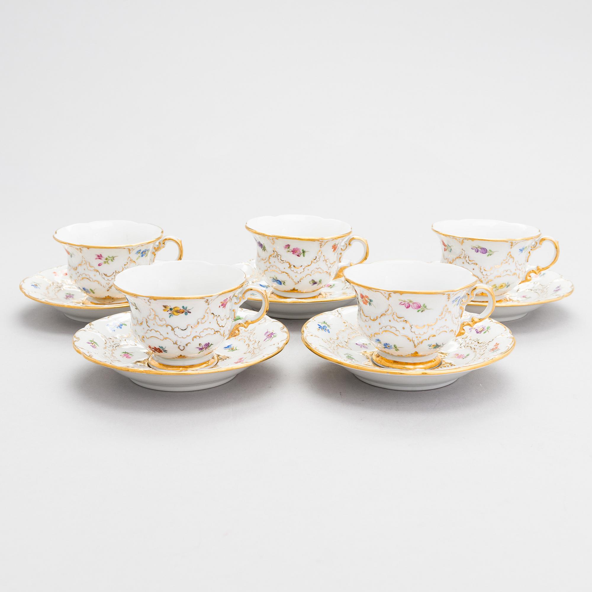 Meissen, kaffeservice, 8 delar, 1930/40-tal.