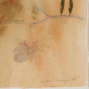 Lennart Aschenbrenner, watercolour, signed and dated -95.