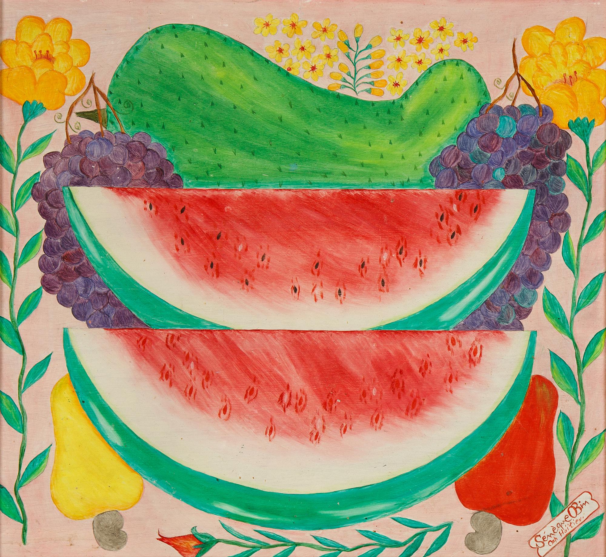 Sénèque Obin, oil on panel, signed.