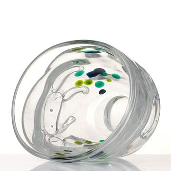 Bengt Edenfalk, a "Thalatta" glass vase, Skruf, Sweden 1960's.