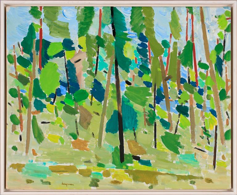 OKÄND KONSTNÄR, olja på duk, sign. 1900-talets andra hälft.