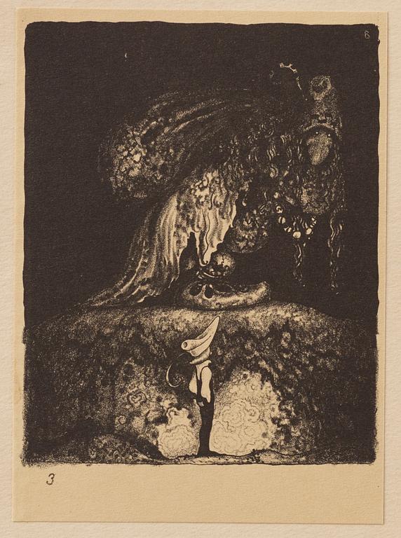 John Bauer, "Troll" 10 litografier i mapp/bok.