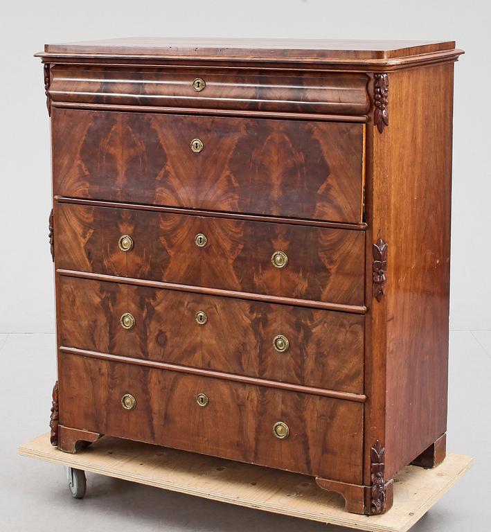 CHIFFONJÉ, senempire, 1800-talets mitt.