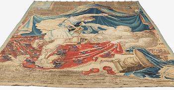 A tapestry, "The death of Messalina", tapestry weave, ca 312 x 220 cm, France/Flanders, 17th century.