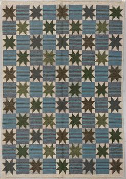 Matto, flat weave, ca 240 x 167-169,5 cm, Sweden around  the middle of the 20th century.