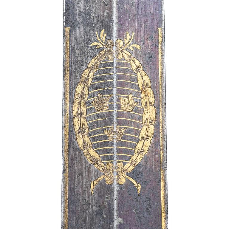 Sword, Sweden, for an infantry officer, early 19th century, with scabbard.