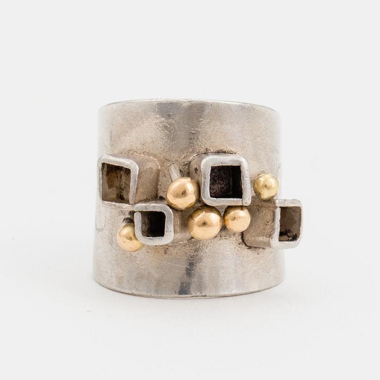 KARL-HEINZ SAUER, ring, Västerås, silver.