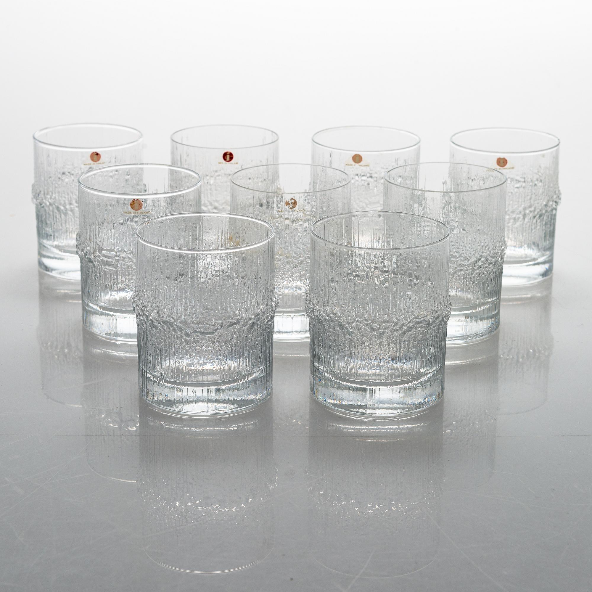 Tapio Wirkkala, a 24-piece set of "Niva" glassware, Iittala. In production 1972-1992.