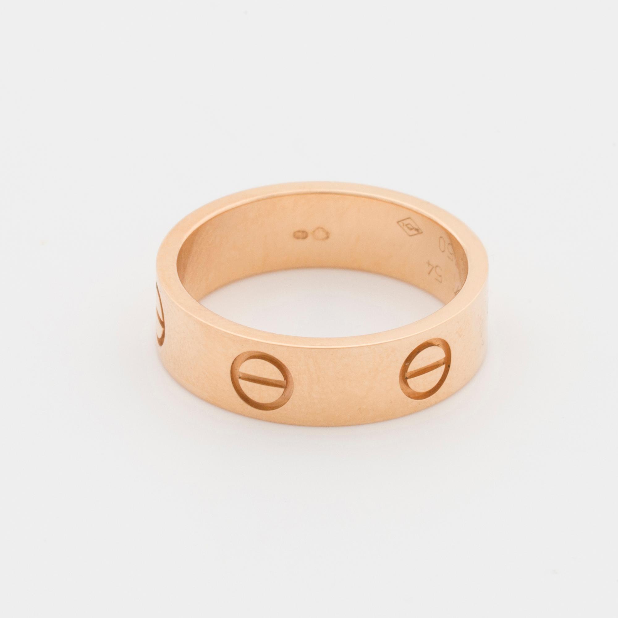 CARTIER, "Love" ring.