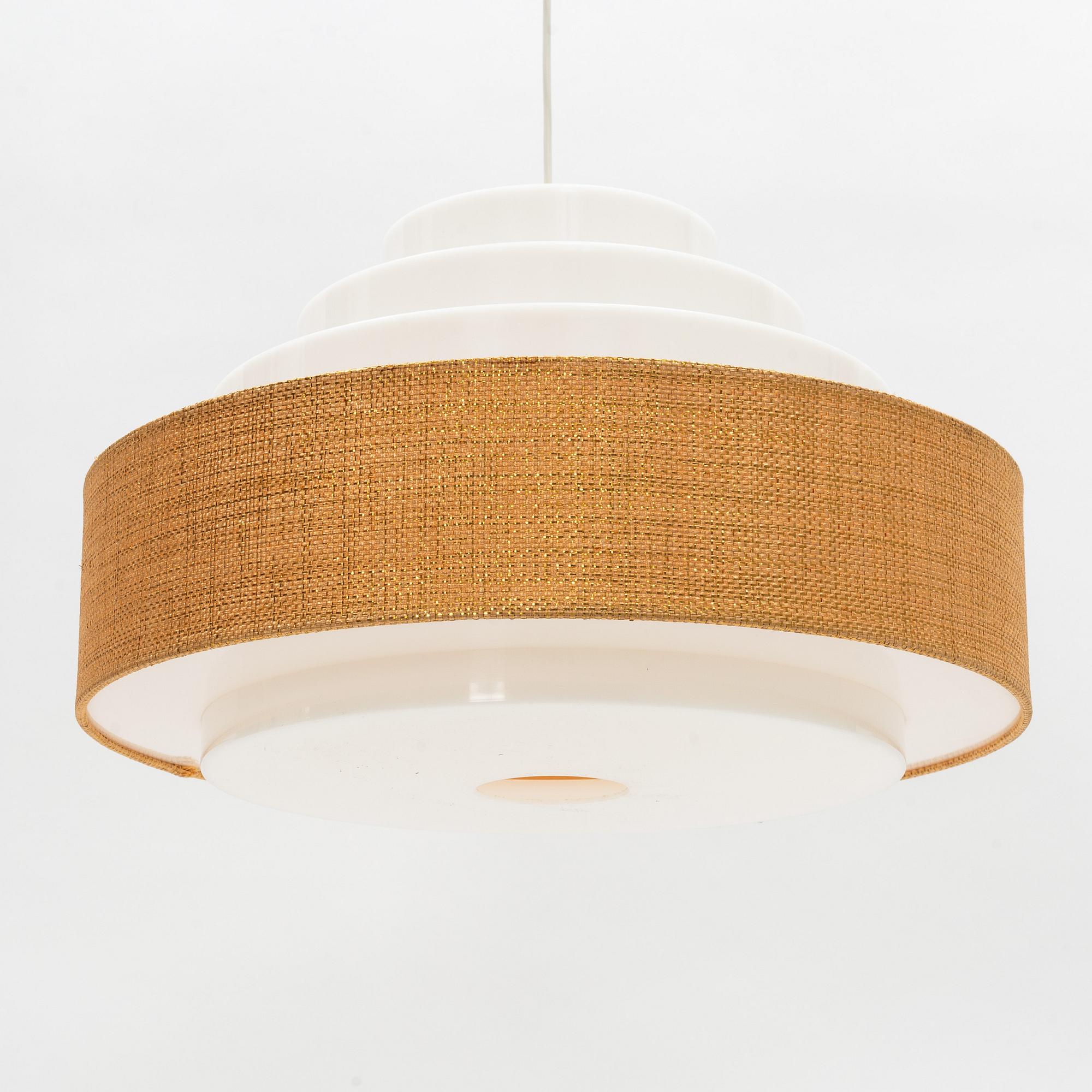 An acrylic 'Cylindrus Arkitektura' ceiling light, Luxus, Vittsjö.