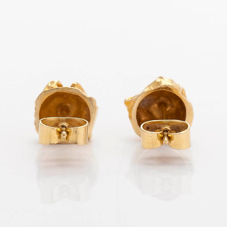 Björn Weckström, korvakorut, "Hippu", 18 K kultaa. Lapponia.