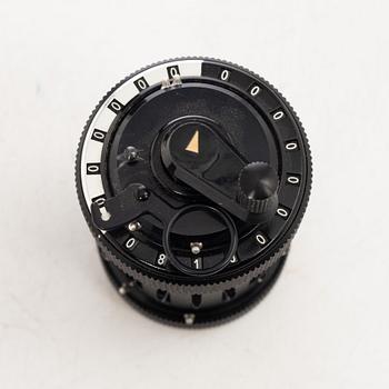Räknemaskin, "Curta, Type I", utvecklad av Curt Herzstark, Contina AG Mauren, Lichtenstein, formgiven 1947.