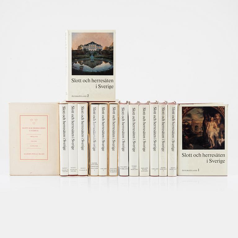 "Svenska Slott och Herresäten", 15 volumes, Allhems Förlag, Malmö, Sweden, 1966-71.