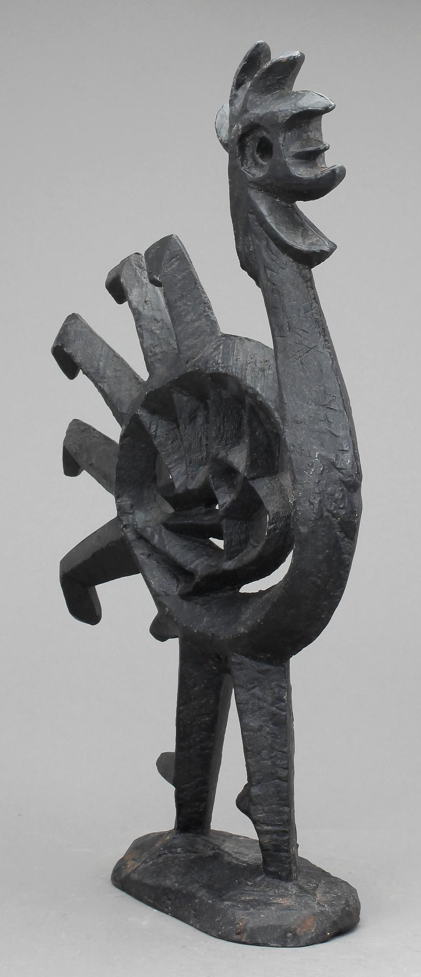 SKULPTUR/ELDHUND, gjutjärn, Olle Hermansson, Husqvarna, 1900-talets andra hälft.