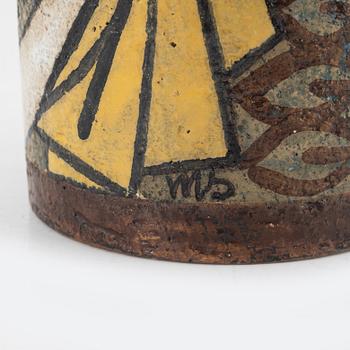 Mari Simmulson, a vase and two dishes, Upsala-Ekeby.